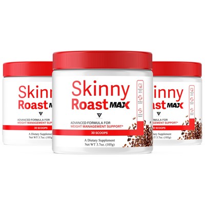 (3 Pack) Skinny Roast Weight Management Powder SkinnyRoast Energy Supplement