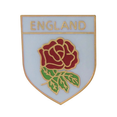 England Rose Shield Pin Anstecker