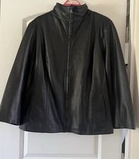 Portrait Soft Leather Black Jacket Front Pockets