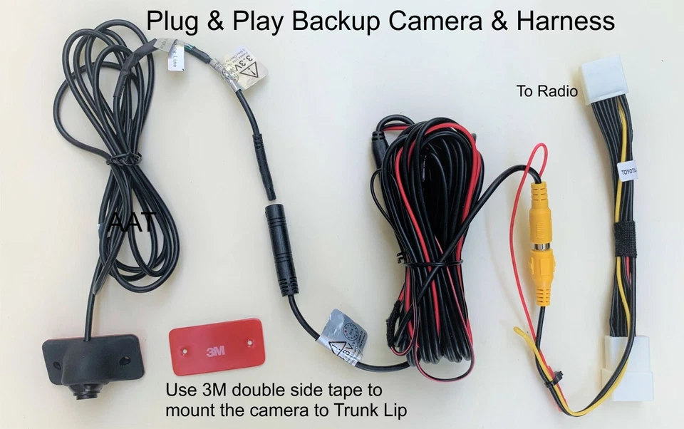 Backup Camera Kit For Toyota Camry, Prius, Rav4, Corolla 2012, 2013, 2014 - Image 4 of 4