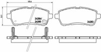 Brembo P 16 013X Bremsbelagsatz, Scheibenbremse Vorne FüR Daihatsu Mazda