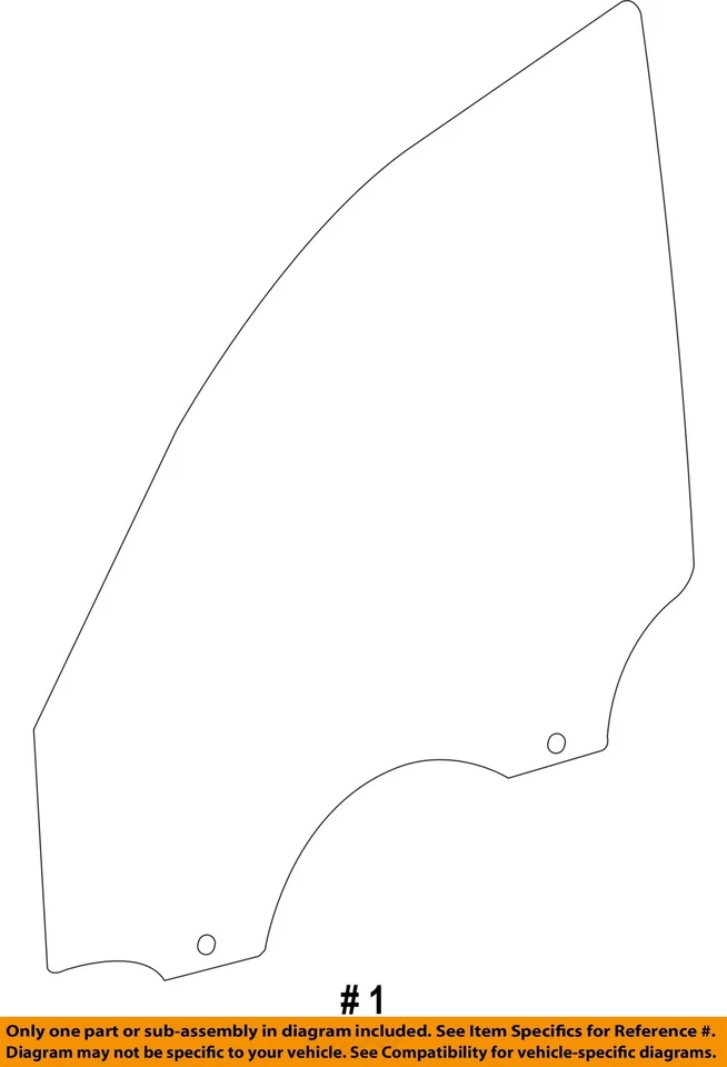 Puerta delantera derecha vidrio sedán OEM 2012 2013 2014 2015 2016 2017 BMW 328i Foto 4 de 4