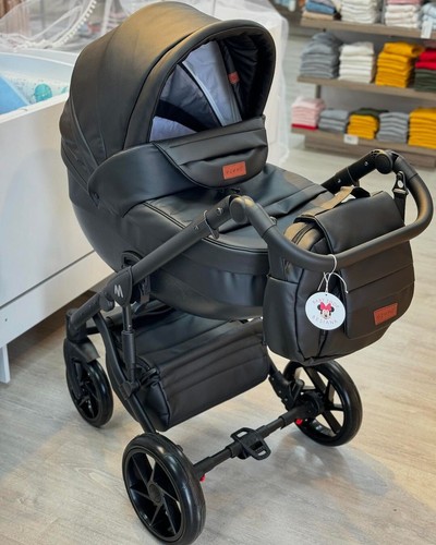 Passeggino MOMMO AAA 3 in 1 eco pelle - sedile Cosmo I Size - Foto 28 di 146