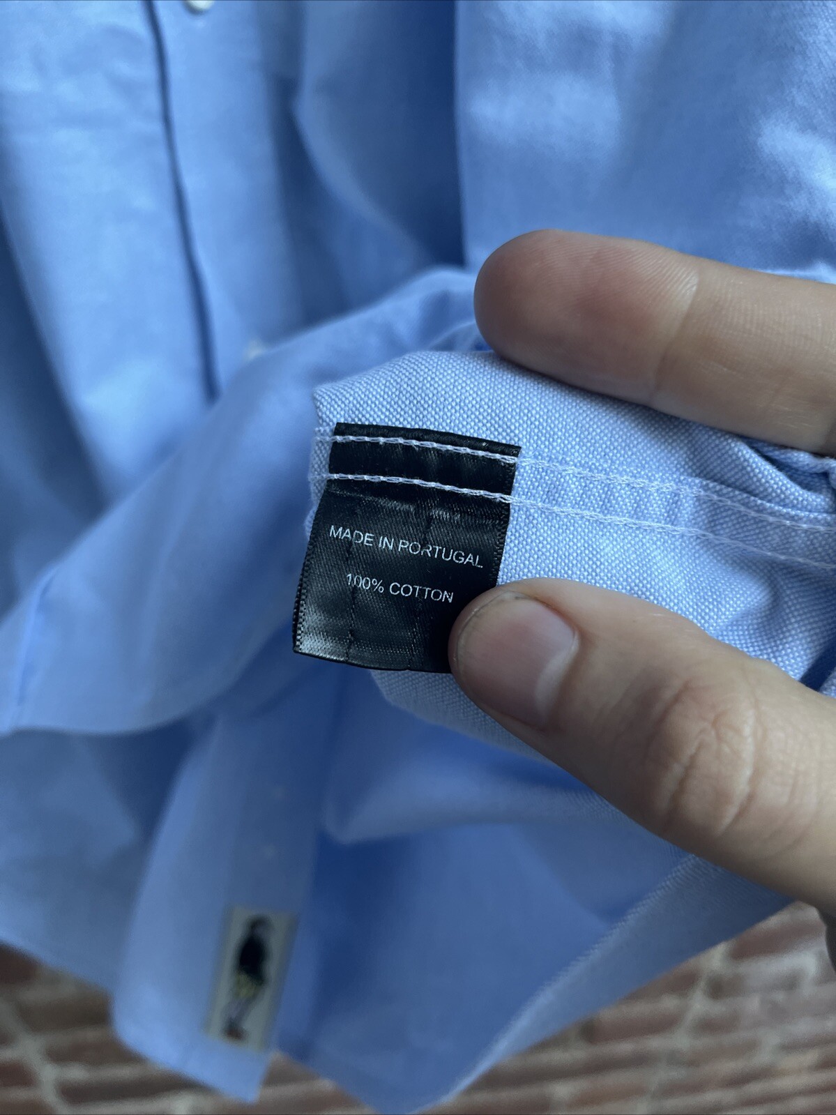 FILA Blazer da canottaggio camicia Oxford uomo taglia large slim blu cotone Portogallo