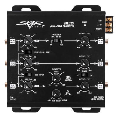 NEW SKAR AUDIO SKEC23 3-WAY 6-CHANNEL ELECTRONIC CROSSOVER | eBay