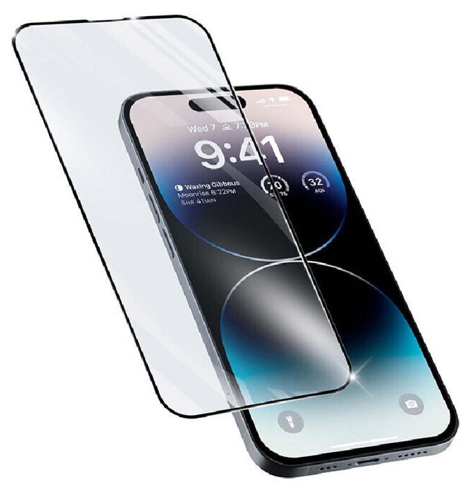 Kit Protezione IPhone 14 Plus – Vetro Privacy 9H + Pellicola Posteriore + Lenti Fotocamera + Cornice