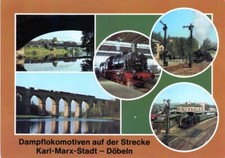 772E Postcard Karl-Marx-Stadt/Chemnitz-Döbeln Steam Locomotive BR 38/50 Reichsbahn