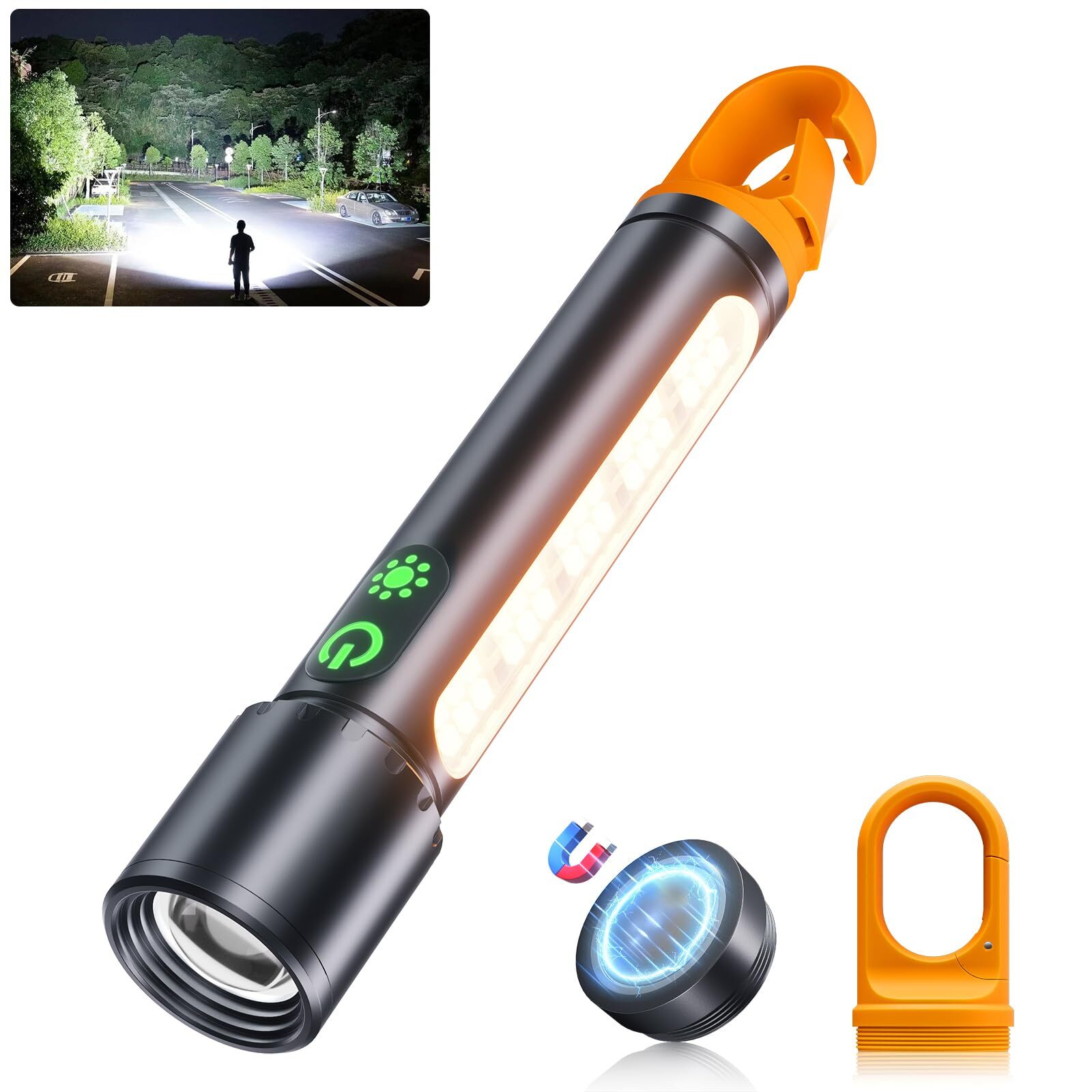 990000LM Flashlight Rechargeable LED Work Light Adjustable For Home, Hiking