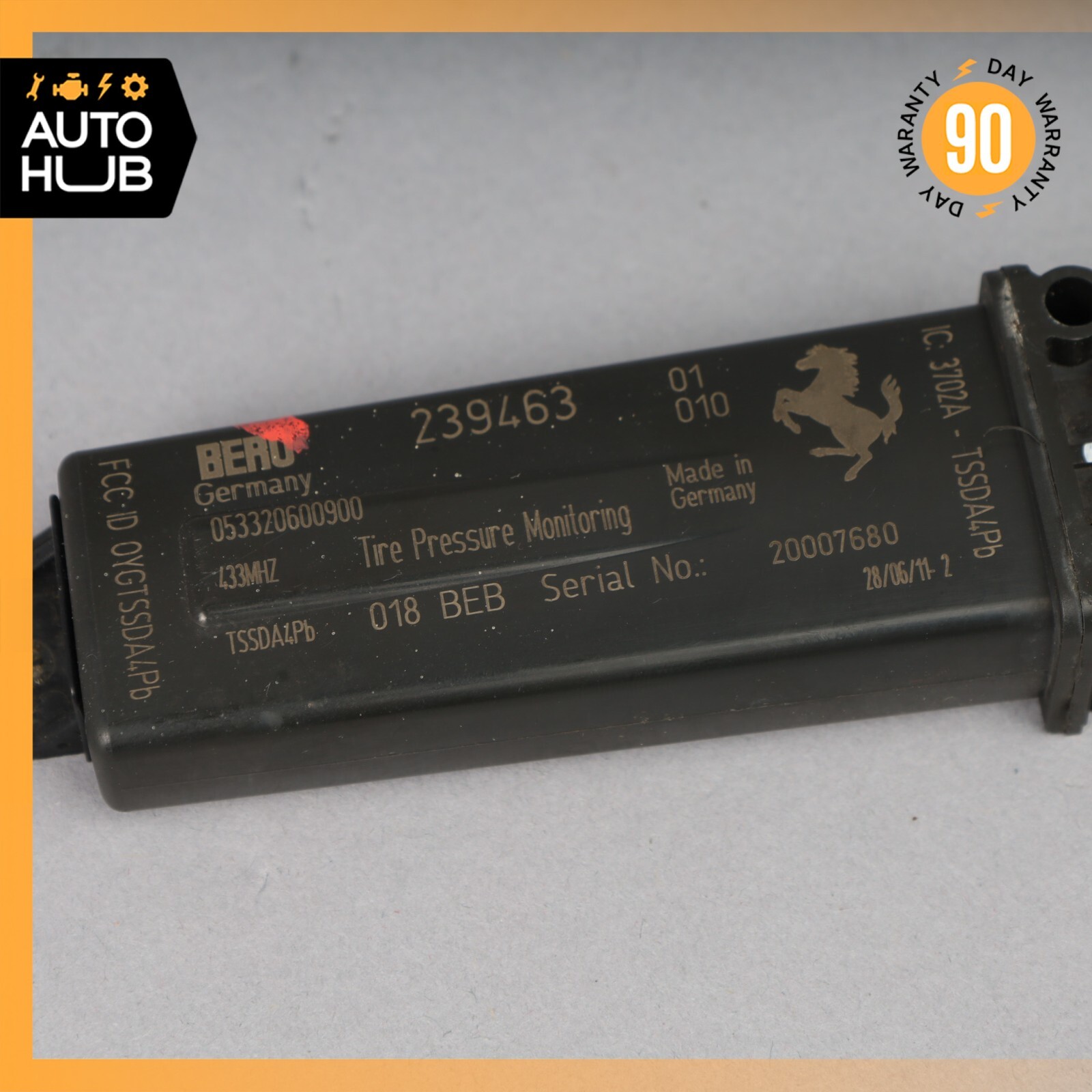 08-19 Maserati GranTurismo M145 Tire Pressure Monitor Sensor 239463 OEM