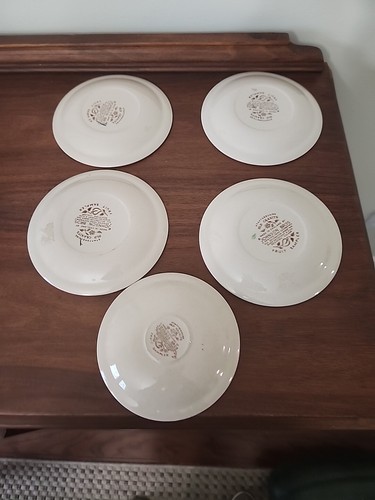 Johnson Bros Staffordshire Old Granite Fruit Sampler 6.5" Dessert Plate Set of 4 - Picture 7 of 14
