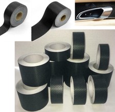 3D Texture Carbon Fibre Black Vinyl Tape Automotive Grade Adhesive Wrap Decal