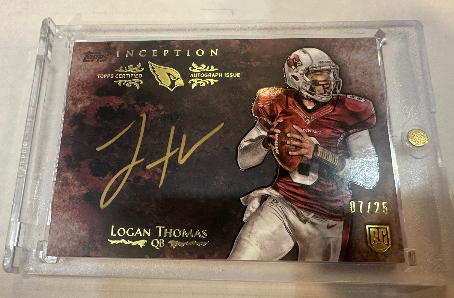 Logan Thomas Topps Inception Signings #IGSLT Gold