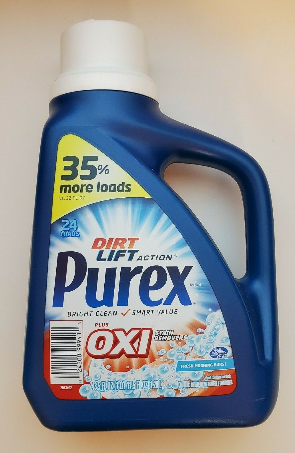 Purex Plus Oxi and Zout Stain Removers Fresh Morning Burst Liquid