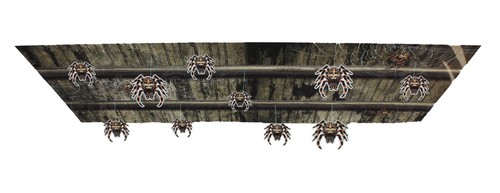 4Ft. x 2Ft. Creepy Halloween Ceiling Decoration w/ hanging spiders, rats, skulls - Picture 4 of 5
