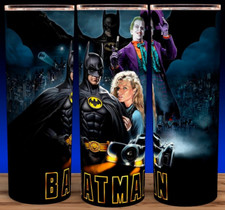 Batman 89 Keaton - Nicholson - Basinger Retro Cup Mug Tumbler 20oz