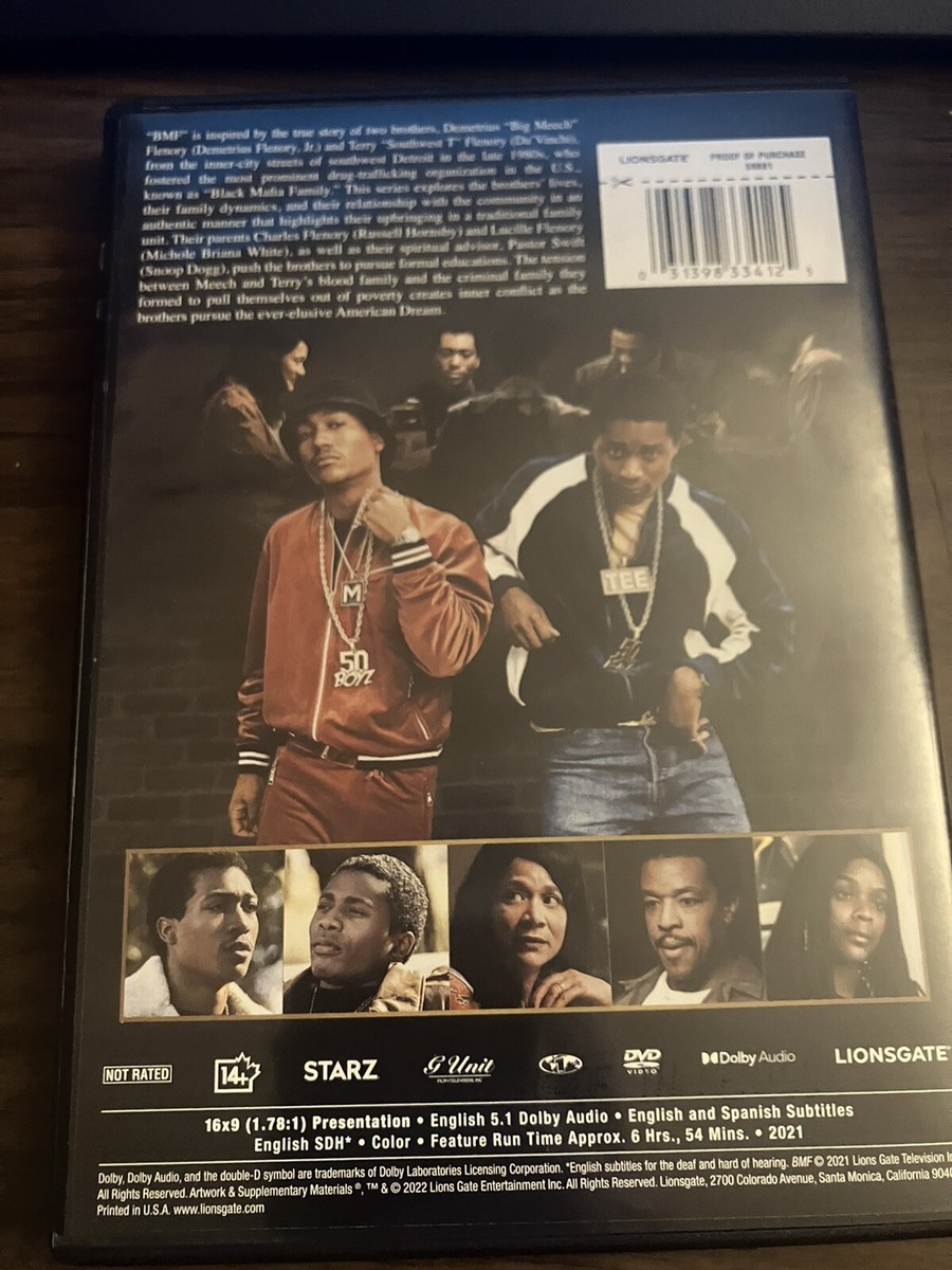 BMF - Season 1 DVD Black Mafia Family Complete First Season