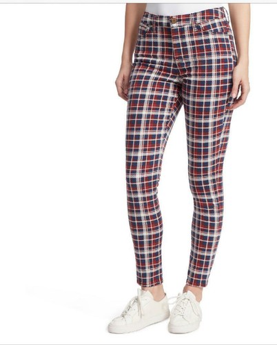 Plaid Skinny Jeans, Size 25 8867590863 