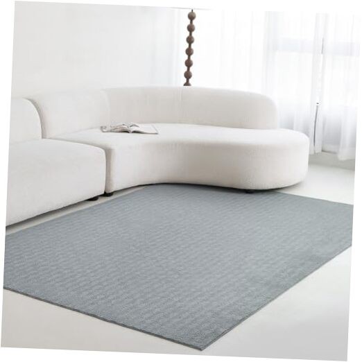 Faux Cashmere 5x7 Modern Low Pile Non-Slip Living Room Area Rug