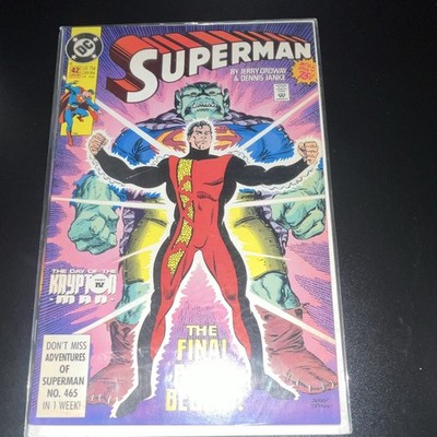 DC Comics Superman #42 (1990) Jerry Ordway ''The Day of the Krypton Man!''