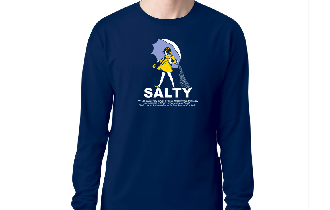 ***NEW*** The Original Salty Tee - Funny Meme Social Distancing - Drinking Shirt