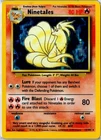 Vintage Pokemon Card - Ninetales Base Set Unlimited 12/102 1999 Holo Rare HP