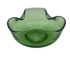VINTAGE ANCHOR HOCKING 1970 GREEN GLASS DIP BOWL ONLY MCM