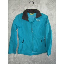 Mountain Hardwear Teal Softshell Jacket Women's Full Zip Outdoor Activewear