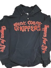 Vintage West Coast Chopper Jesse Who Hoodie Faded Smoked Out Sleeve Hits