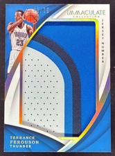 2017 Immaculate Collection Jumbo Patches Jersey Number Terrance Ferguson RC /75