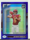 2024 Panini Donruss Optic - Rated Rookie Jayden Daniels #248 Blue Hyper Prizm RC