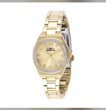 Invicta Angel Women s Gold Quartz Crystal Bez...