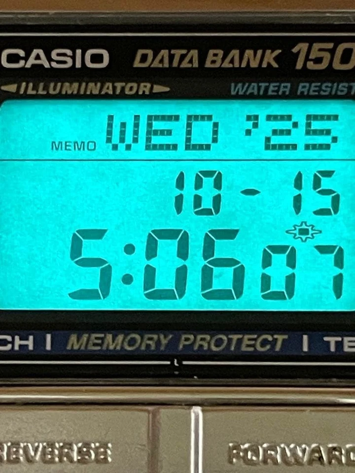 Casio Data Bank DB-1500 Reloj Hombre Digital Cuarzo Acero Inoxidable... - Imagen 3 de 4