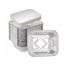 No.2 Aluminium Foil Containers with Lids – Food Takeaway Catering Tub |Bulk Buy