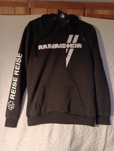 RAMMSTEIN HOODIE SMALL 1994 SWEATSHIRT REISE REISE GERMANY OFFICIAL RARE 2-sided - Afbeelding 2 van 17