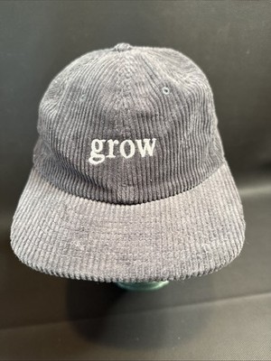 AS COLOUR CORD CORDUROY GROW ADJUSTABLE STRAPBACK BASEBALL HAT/CAP, Gray