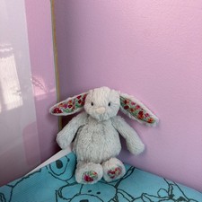 Jellycat Original Silver Blossom Tiny Baby Bunny 2014 liberty