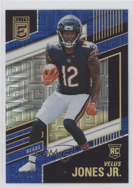2022 Panini Donruss Elite Rookies Blue 3/10 Velus Jones Jr #157 Rookie RC 6m7