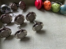 NEW LOT OF 13 DRESSER CABINET DRAWER KNOBS AND PULLS VARIOUS DESIGNS AND COLORS