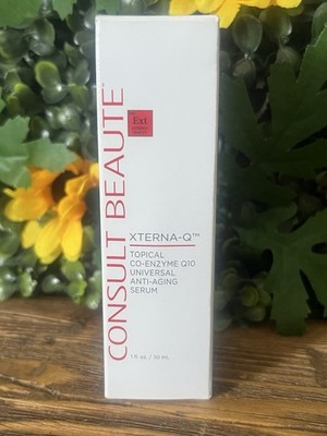Consult Beaute Xterna-Q Co-Enzyme Q10 Anti-Aging Serum 1oz Face & Neck ~ NIB