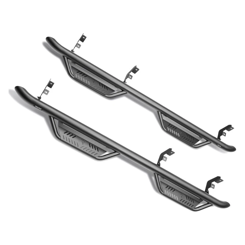 For Chevy Silverado 2500 HD 20-25 3" Podium Cab Length Black Round Side Steps - Imagem 2 de 4