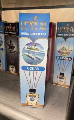 LUVEAL Ocean Scent Reed Diffuser Home Fragrance Air Freshener