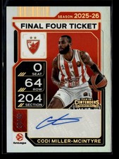 Codi Miller-McIntyre 2025-26 Contenders EuroLeague Final Four Ticket Auto 20/49