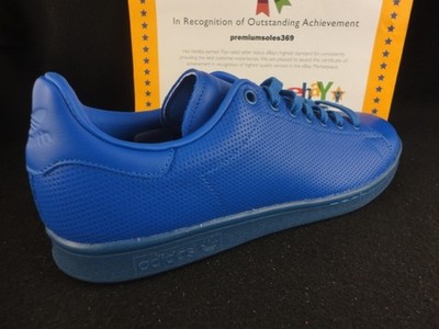 Adidas Stan Smith Adicolor, Blue, Perforated Leather, Style # S80246, Size 13