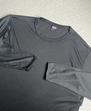 Patagonia Capilene Shirt Mens L Black Long Sleeve Lightweight Base Layer