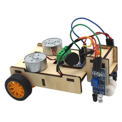 DIY Line Tracking Robot Car Kit Science Project Intelligent for Kids Quick