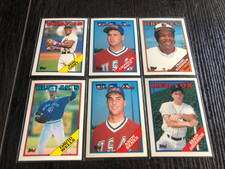 Lot x 6 1988 Topps Traded Tiffany Baseball Wells Gant Benes Rookie Rc Rare Sp