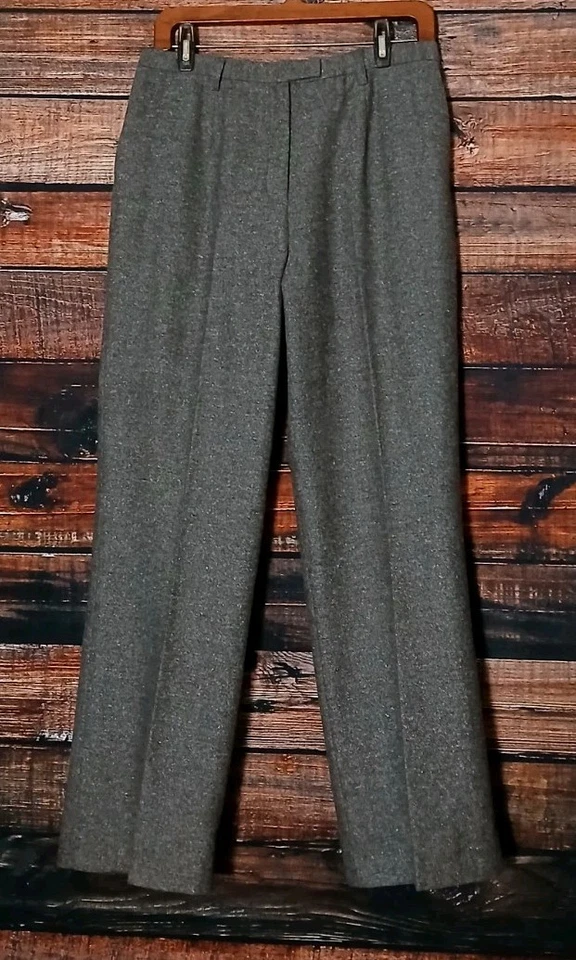Pantalones Pendleton Vintage 10 Taupe Lana de Cordero Mezcla de Seda Pantalones Forrados de tiro alto  Foto 3 de 4