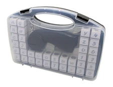Bira Cassette Craft Punch Alphabet+Number Set 36 Piece with Handle for Paper ...