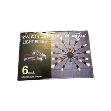6-Pack Nostalgic Edison Light Dimmable Bulb S14 Vintage Style 2W Outdoor E26