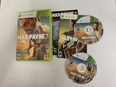Max Payne 3 Microsoft Xbox 360, 2012 Video Game Complete W/ Manual CIB